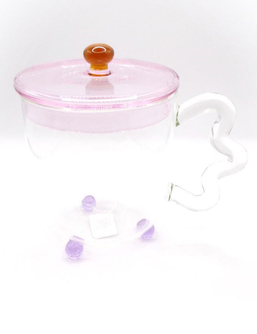 The Qi – Bloom Glass Teapot – Multicolor Borosilicate Glass – 650ml (22.8oz)