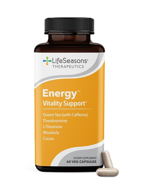 LifeSeasons Energy - Vitality Support - Supports Both Mental Clarity & Physical Stamina - Dietary Supplement - 60 Capsules 