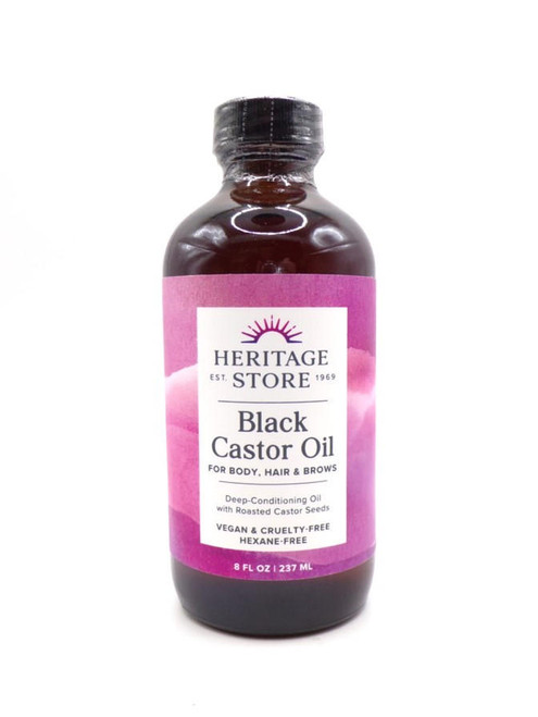 Heritage Store Black Castor Oil 8oz 