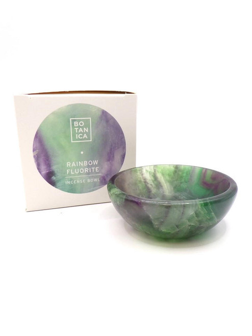 BOTANICA Rainbow Fluorite Incense Bowl 