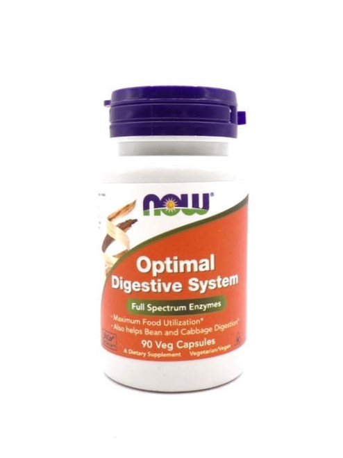 NOW Foods – Optimal Digestive System – Full‑Spectrum Digestive Enzymes – 90 Veg Capsules