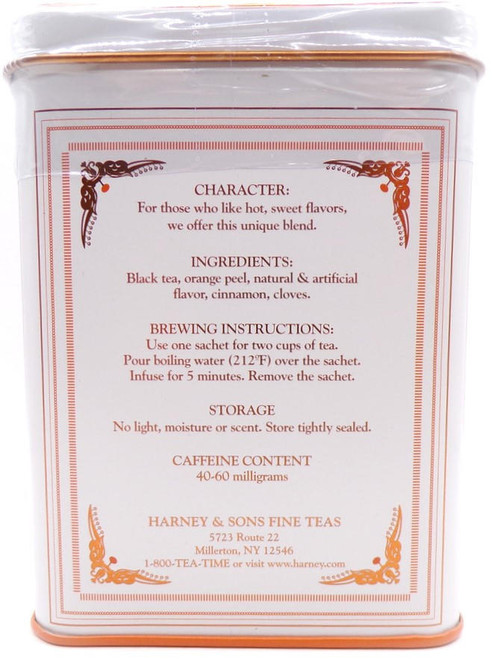 Harney & Sons Classic Hot Cinnamon Spice Tea Tin 20 Bags 