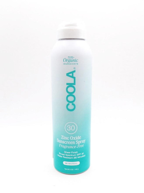 Coola Zinc Oxide Fragrance Free Suncreen Spray - SPF30 