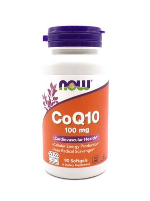 NOW CoQ10 - 100mg - Cardiovascular Health - Cellular Energy Production - 90 Softgels 