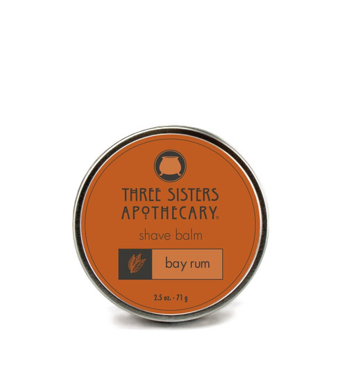 Three Sisters Apothecary - Bay Rum Shave Balm – Lightweight Post‑Shave Moisturizer with Essential Oils - 2.5oz