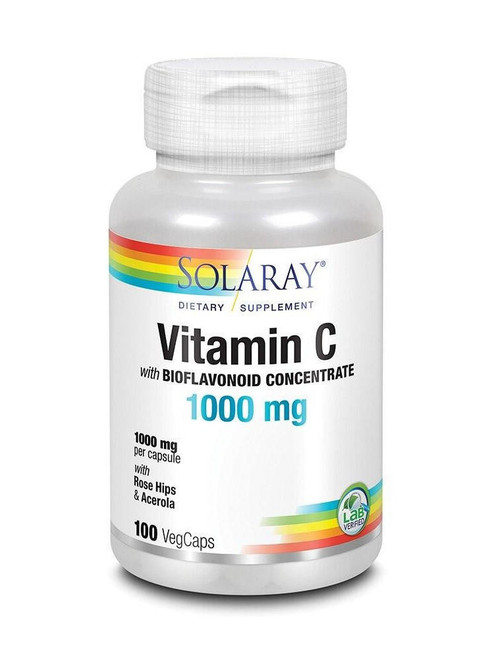 Solaray – Vitamin C with Bioflavonoid Concentrate – 1000mg Immune & Antioxidant Support – 100ct