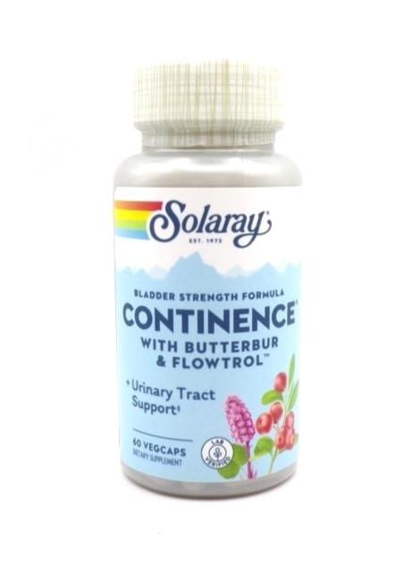 Solaray – Continence with Butterbur & Flowtrol – Daily Bladder & Urinary Support – 60ct