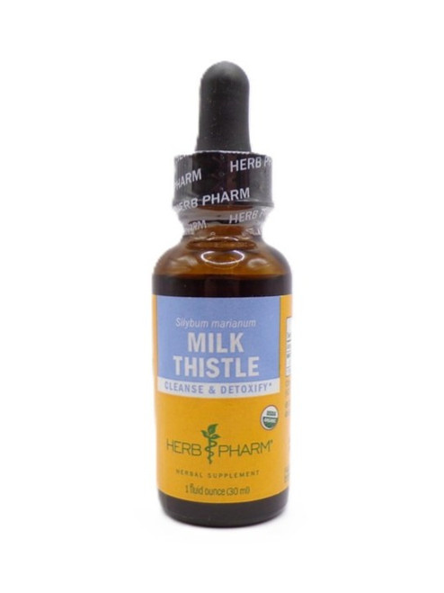 Herb Pharm – Milk Thistle Herbal Supplement – Organic Herbal Support for Healthy Liver Function – 1 fl oz
