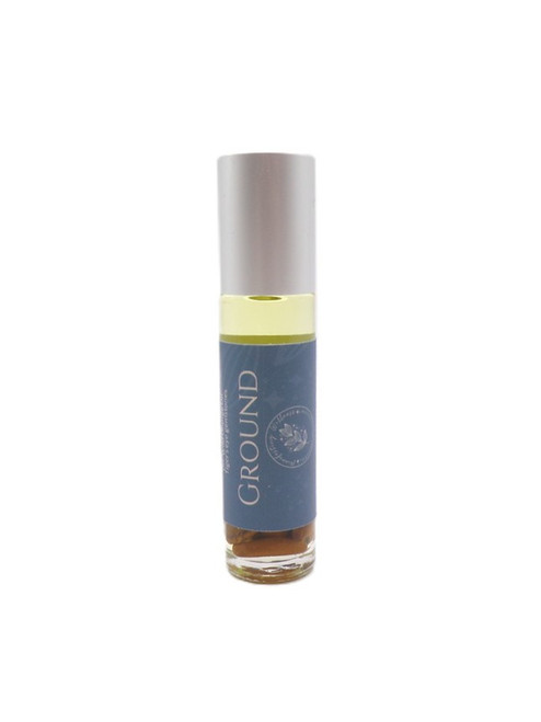 Manifest Wellness Ground Essential Oil Blend with Tiger's Eye Gemstones  Manifest Wellness Ground Essential Oil Blend with Tiger's Eye Gemstones