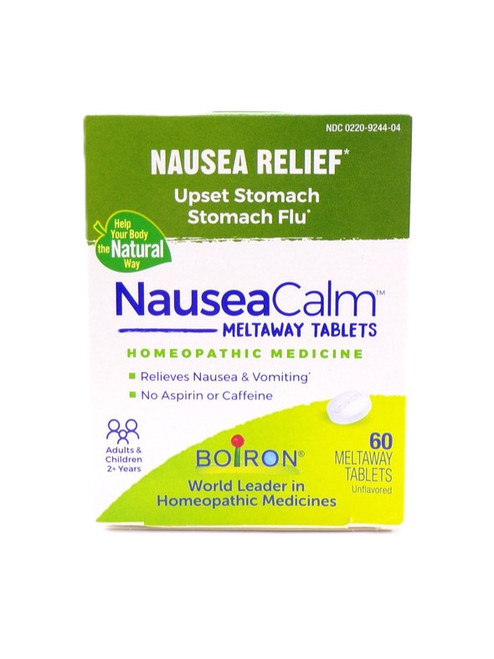 Boiron – NauseaCalm – Homeopathic Nausea & Upset Stomach Relief – 60 Meltaway Tablets