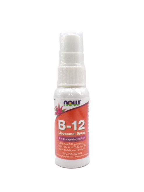 NOW B-12 Liposomal Spray - 1000mcg - Nerve Stability & Energy - 2oz 
