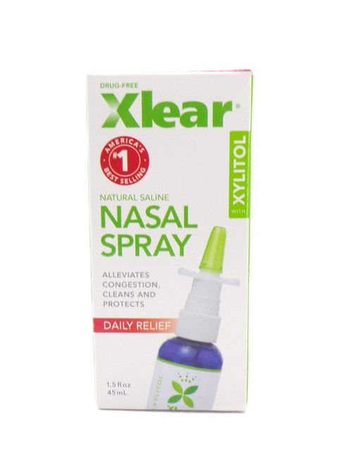 Xlear – Natural Saline Nasal Spray – Gentle Hydrating Spray for Clear, Comfortable Breathing – 1.5oz