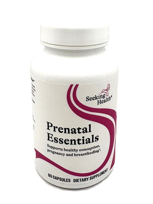 Seeking Health Prenatal Essentials - Prenatal Multivitamin - Supports Healthy Conception, Pregnancy & Breastfeeding - 60 Capsules 