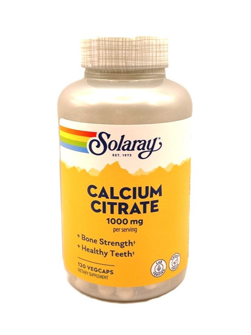 Solaray – Calcium Citrate – 1000mg Bone Strength Support – 120ct