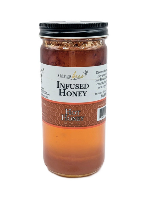 Sister Bees – Hot Honey – Sweet & Spicy Michigan Honey Blend – 10oz