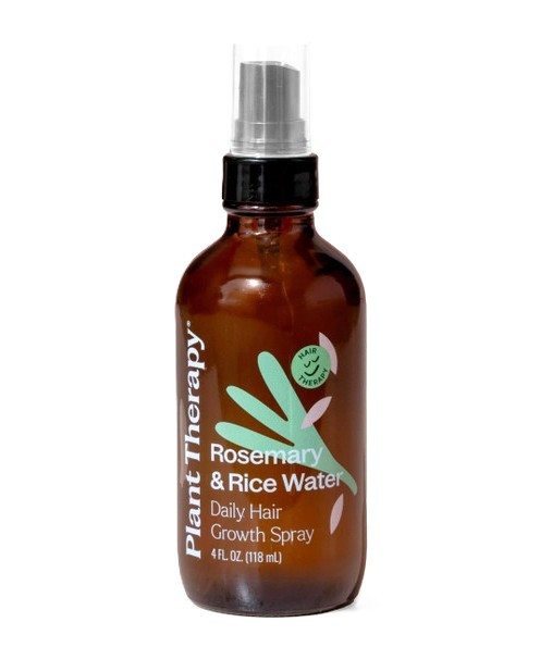 Plant Therapy – Rosemary & Rice Water Daily Hair Growth Spray – Strengthening, Hydrating Mist – 4oz