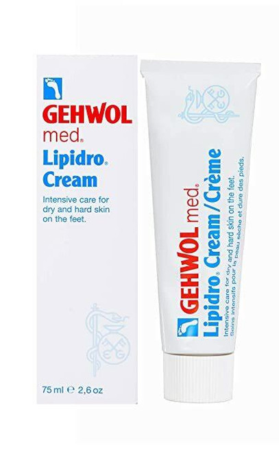 Gehwol – Med Lipidro Cream – Intensive Care for Dry, Hard & Sensitive Foot Skin – 75ml / 2.6oz