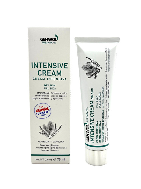 Gehwol – Fusskraft Intensive Cream (formerly Fusskraft Blue) – Lanolin‑Rich Hydrating Cream for Dry, Rough & Brittle Foot Skin – 75ml / 2.6oz