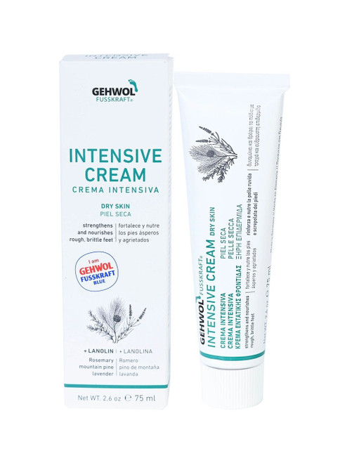 Gehwol – Fusskraft Intensive Cream (formerly Fusskraft Blue) – Lanolin‑Rich Hydrating Cream for Dry, Rough & Brittle Foot Skin – 75ml / 2.6oz