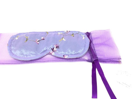 Sonoma Lavender – Embroidered Lavender Sleep Mask – Handmade