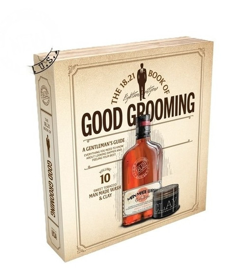 18.21 Man Made – The Book of Good Grooming Gift Set – Volume 10 – Sweet Tobacco – Deluxe 2‑Piece Grooming Collection