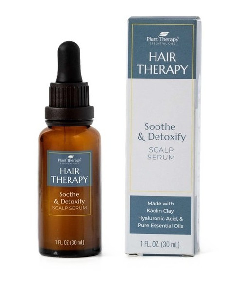 Plant Therapy – Hair Therapy - Soothe & Detoxify Scalp Serum – Scalp‑Balancing Weekly Concentrate – 1oz