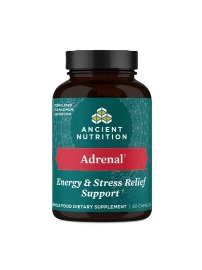 Ancient Nutrition – Adrenal – Traditional Adaptogenic Energy & Stress Support Wellness Blend – 60 Capsules