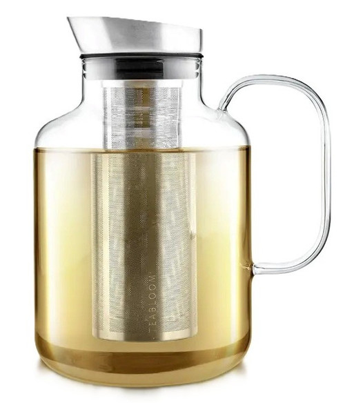 Teabloom – Legacy Extra‑Large Multi‑Brew Glass Tea Maker – Hot & Cold – 85oz