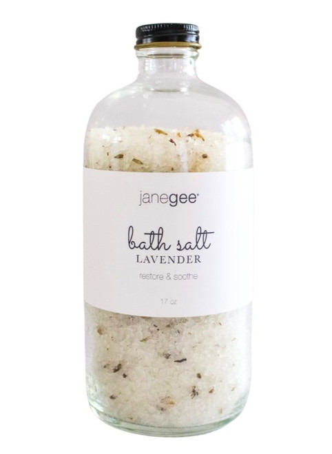 janegee – Lavender Bath Salt – Mineral‑Rich Aromatherapy Soak – 17oz