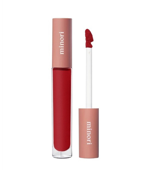 Minori – Lip Gloss – Poppy – Sheer Hydrating Cool‑Tone Red Gloss Tint – 0.11oz
