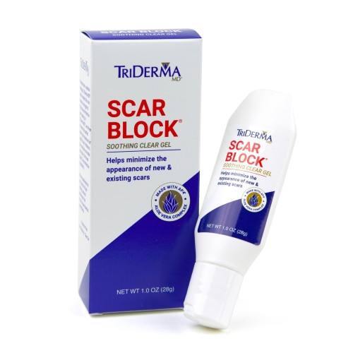 TriDerma MD – Scar Block Gel – Appearance‑Improving Care for New & Existing Scars – 1oz
