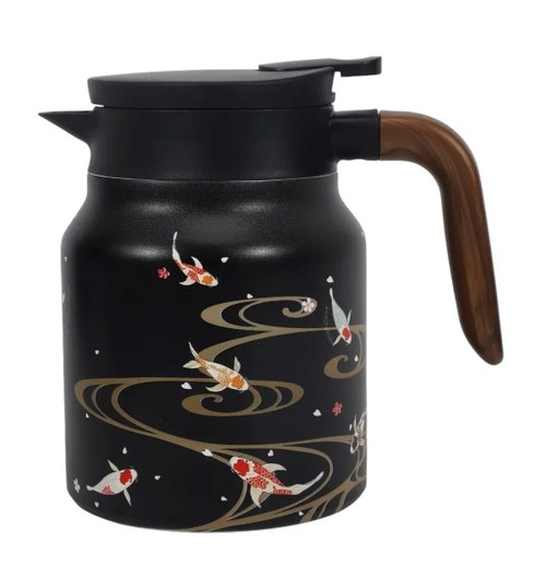 Urban Tokyo – Thermal Tea Kettle with Stainless‑Steel Infuser – Koi Fish Design – 32oz Long‑Lasting Temperature Hold