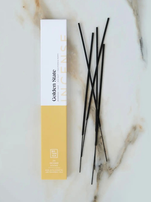 Botanica – Golden State Incense – California‑Inspired Coastal & Woodland Aroma – 20 Sticks