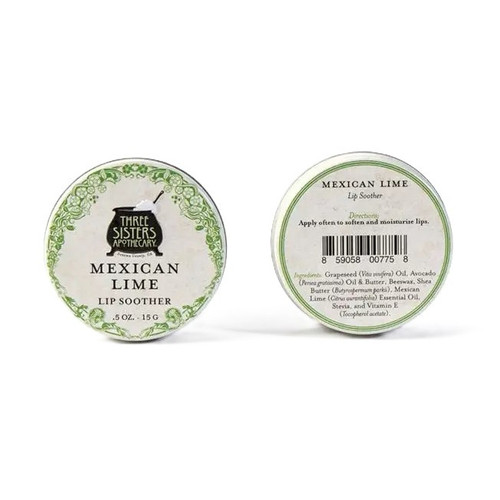 Three Sisters Apothecary – Mexican Lime Lip Soother – Softening, Nourishing Comfort – 0.5oz