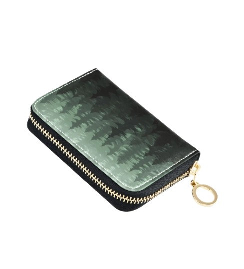 June Apothicarie - The Northwoods - RFID Protective Zip Wallet - Compact Zip-Around Card Holder