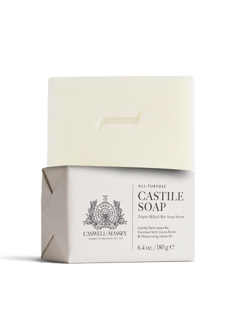 Caswell‑Massey – Castile Soap Bar – Pure Fragrance‑Free Olive Oil Cleanse – 6.4oz