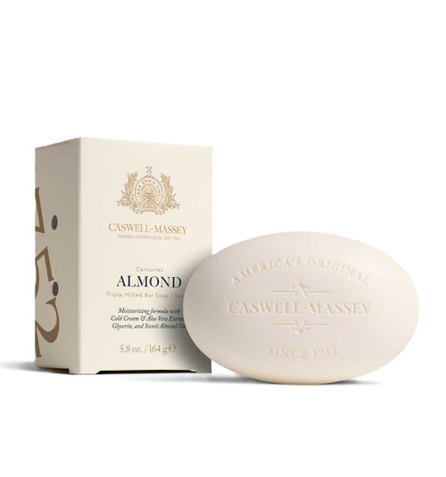 Caswell‑Massey – Almond Soap Bar – Classic Almond & Soft Cherry Creamy Cleanse – 6.4oz