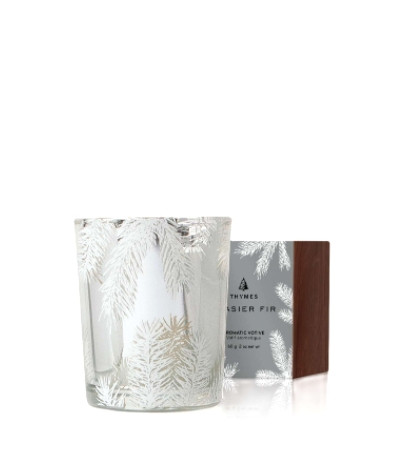 Thymes - Frasier Fir - Statement Votive Candle - Calming Evergreen Glow - 2oz