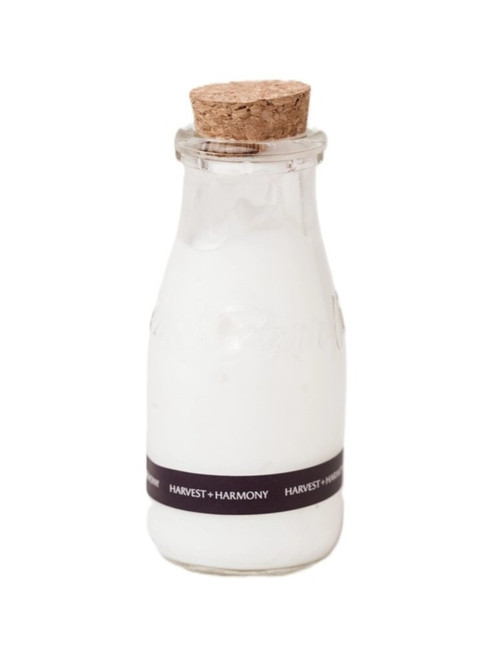 Harvest + Harmony - Goat Milk + Honey Lotion - Nourishing Goat Milk & Honey Lotion - Glass Milk Jug - 8oz