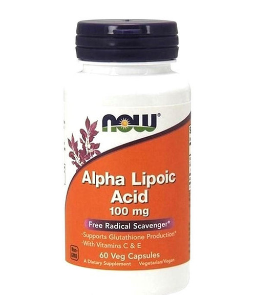NOW Foods – Alpha Lipoic Acid 100mg – Supports Glutathione Production – 60 Capsules
