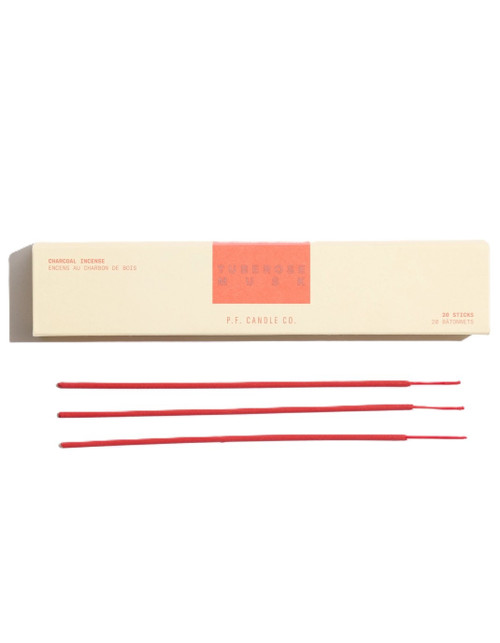 P.F. Candle Co. - Tuberose Musk Hi‑Fi Incense Sticks - Lush Dewy Florals - 20ct