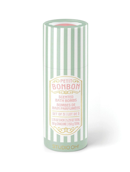 Studio Oh! - Petit Bonbon Gentle Green Bath Bombs - Frosted Petals - Set of 3