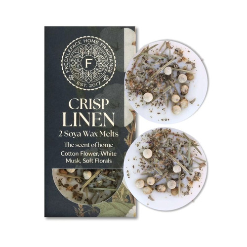 Freckleface Home Fragrance - Crisp Linen Wax Melts - Soft Freshness - 2ct