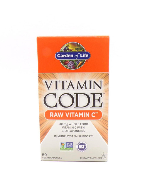 Garden of Life – Vitamin Code Raw Vitamin C – Whole Food Vitamin C with Bioflavonoids – 500mg – 60 Capsules