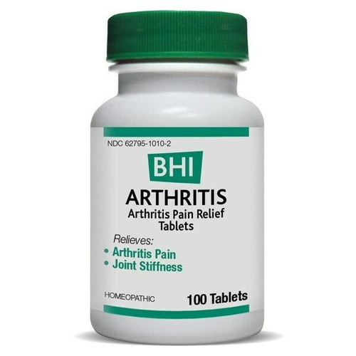 BHI – Arthritis – Homeopathic Arthritis Pain Relief Tablets for Joint Pain, Stiffness & Mobility Support – 100 Count