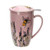 Urban Tokyo – Spring Honeybee Tea Mug with Lid & Stainless‑Steel Infuser – Porcelain Loose‑Leaf Brewing – 15oz