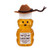 Big Bear Honey – Cowboy Honey Bear – Raw Honey Mini Bear with Western Charm – 2oz