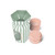 Studio Oh! - Petit Bonbon Gentle Green Shower Steamers - Frosted Petals - Set of 5