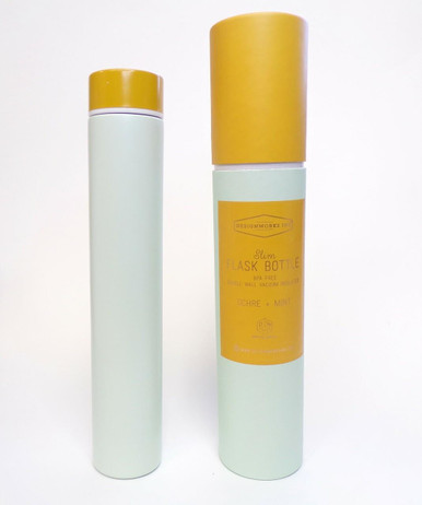 DesignWorks Ink - Mint/Ochre - Slim Flask Bottle - Ullman's Health ...