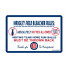 Chicago Cubs Bleacher Rules Premium Acrylic Magnet by WinCraft at SportsWorldChicago